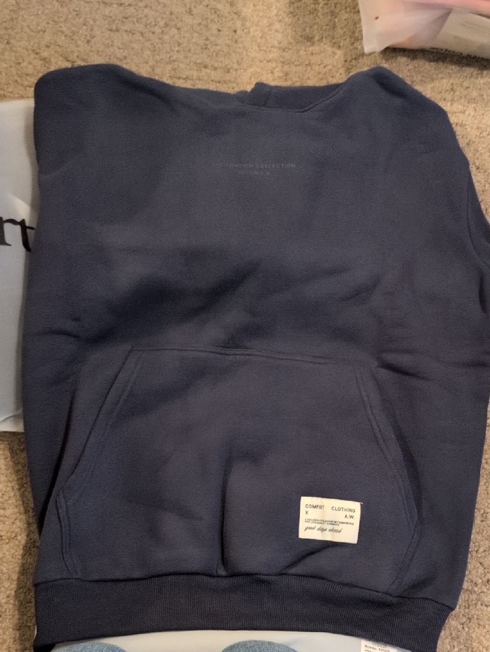 Comfrt Affirmation Midnight Blue Set Small Hoodie Xs Pants